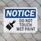 Signmission Do Not Touch Wet Paint, 10 in W x Rectangle, Plastic OS-2PACK-NS-P-710-L-11390 - alternate 2